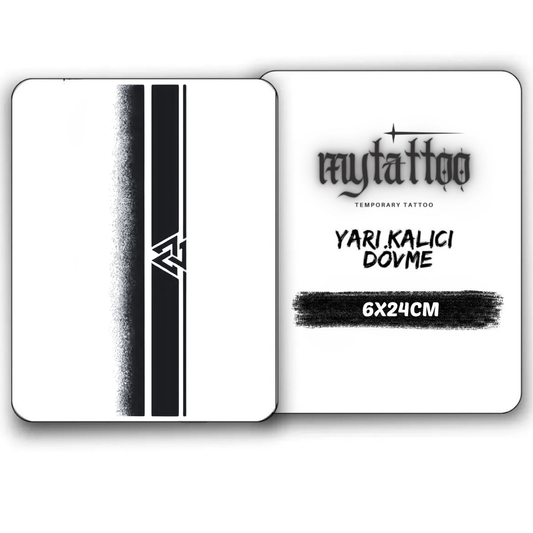 Kuzey Hattı Figürlü Şerit Yarı Kalıcı Dövme MY273 MyTattoo