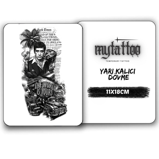 Monta'nın Mirası Orta Boy Yarı Kalıcı Dövme MY248 MyTattoo